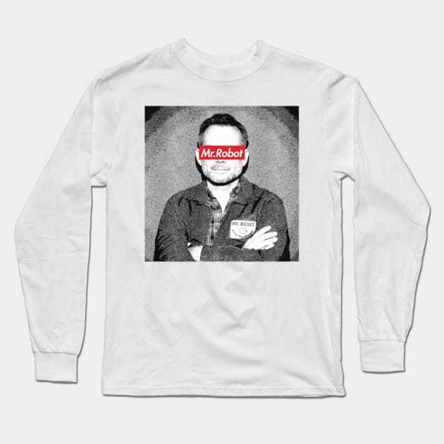 Edward Mr Robot Long Sleeve T-Shirt by Aefe